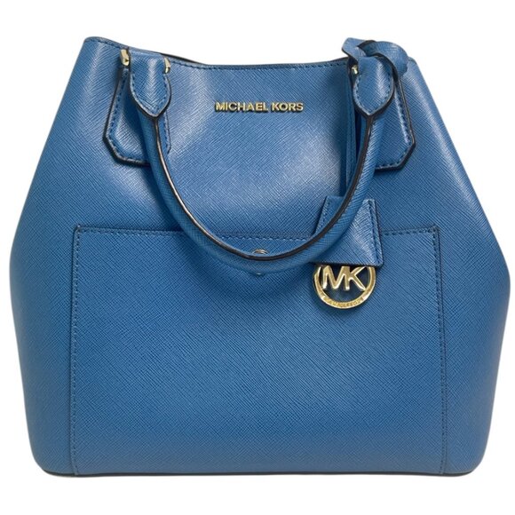 Michael Kors Greenwich Large Leather Grab Bag - Picture 2 of 7